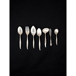 1964 Roger’s Oneida Rose Song Silver plated 7 Pc Serving Set